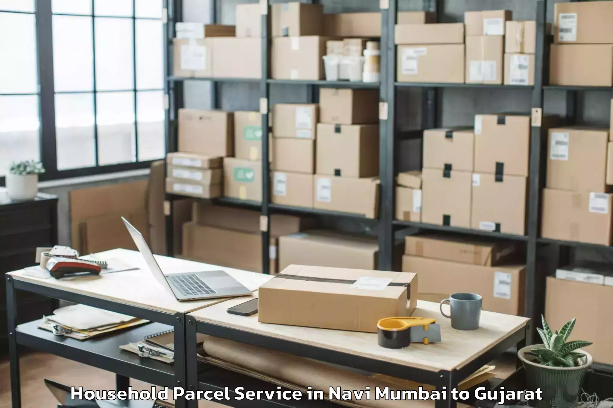 Comprehensive Navi Mumbai to Khambhaliya Household Parcel